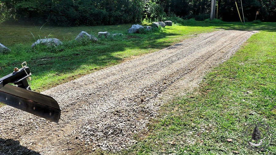 12 Tons of Gravel was Leveled to Become the Foundation of the Townsend Express.