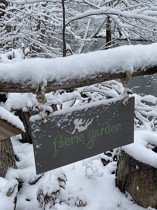 Faerie Village Covered in Snow