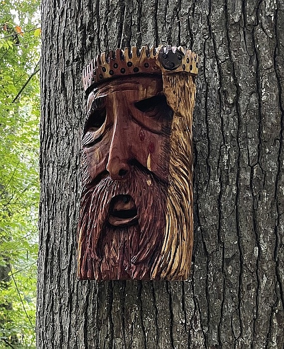 Thank You Suzie Holmes for the New Wood Spirits at the Bluebell Trail!