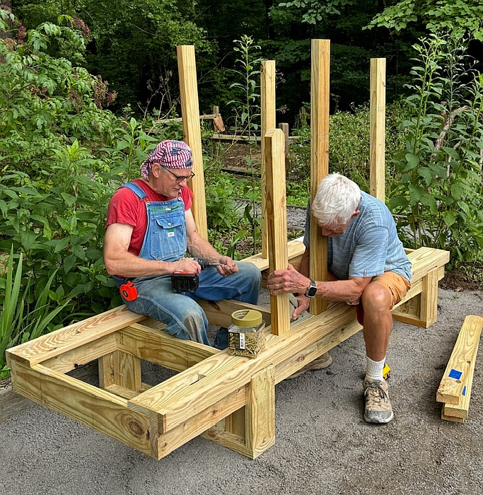 Mark and Rodney Constructing Old 73.