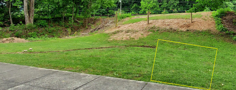 Picnic Area Approximate Layout and Dry Creek Bed Started