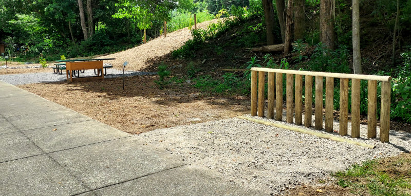 Bike Rack Added to the Picnic Area