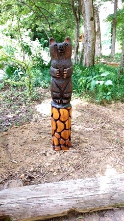 The Bear in the Children's Discovery Garden Created by Ron Holmes