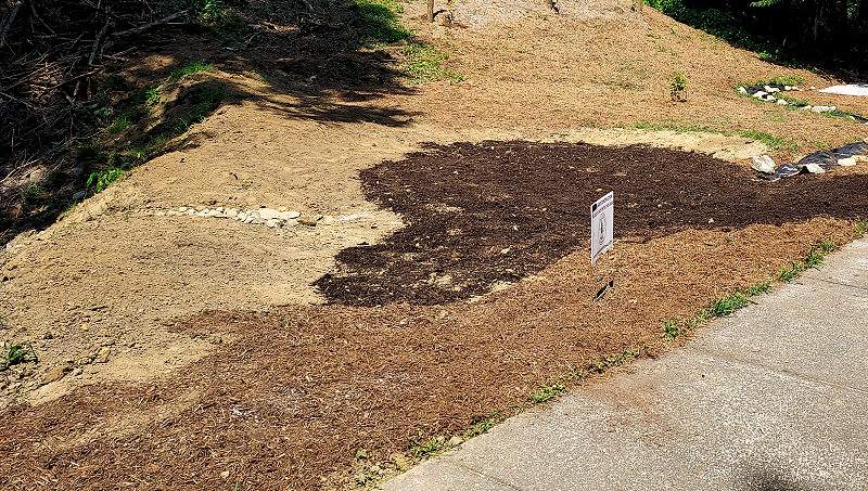 The Demonstration Rainwater Garden ready to plant!